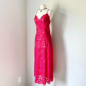 Vintage Victoria’s Secret Long Red Maxi Gown